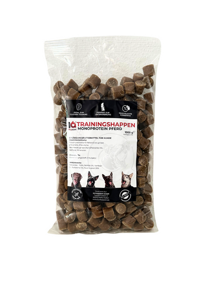 IQ Trainingshappen Pferd Monoprotein – Verpackung