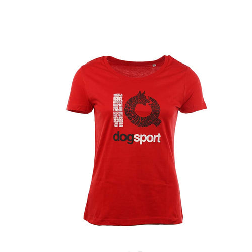 IQ Damen T-Shirt Slogan Rot – Frontansicht