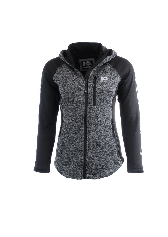 IQ Damen Zip-Hoodie Grau – Produktansicht 2