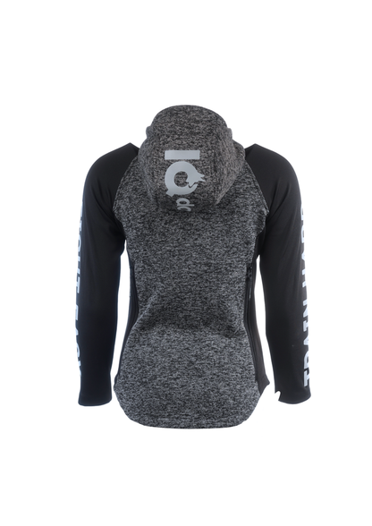 IQ Damen Zip-Hoodie Grau – Produktansicht 4