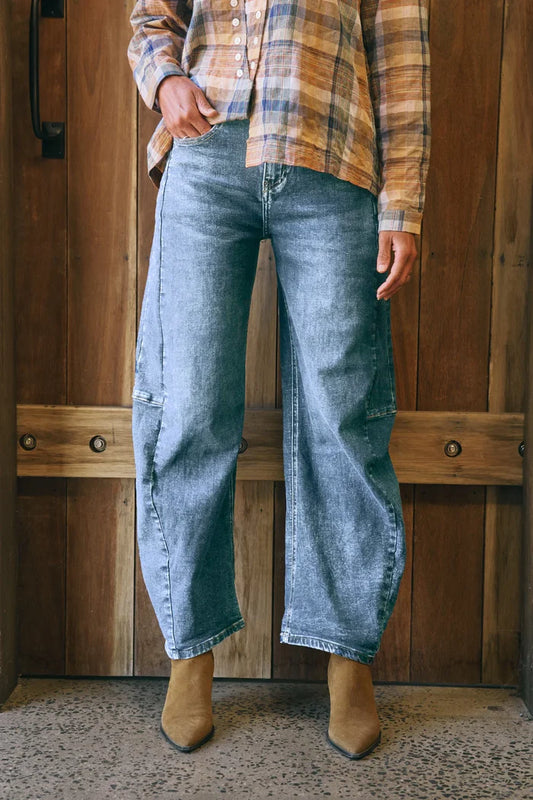 Italian Star - Idaho Barrel Jean | Mid Denim