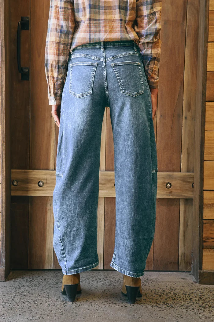 Italian Star - Idaho Barrel Jean | Mid Denim