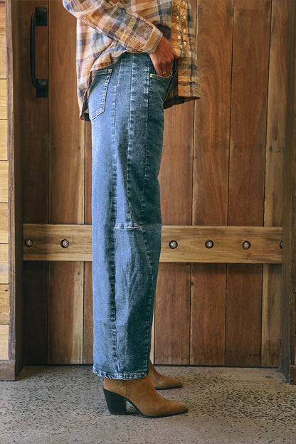Italian Star - Idaho Barrel Jean | Mid Denim
