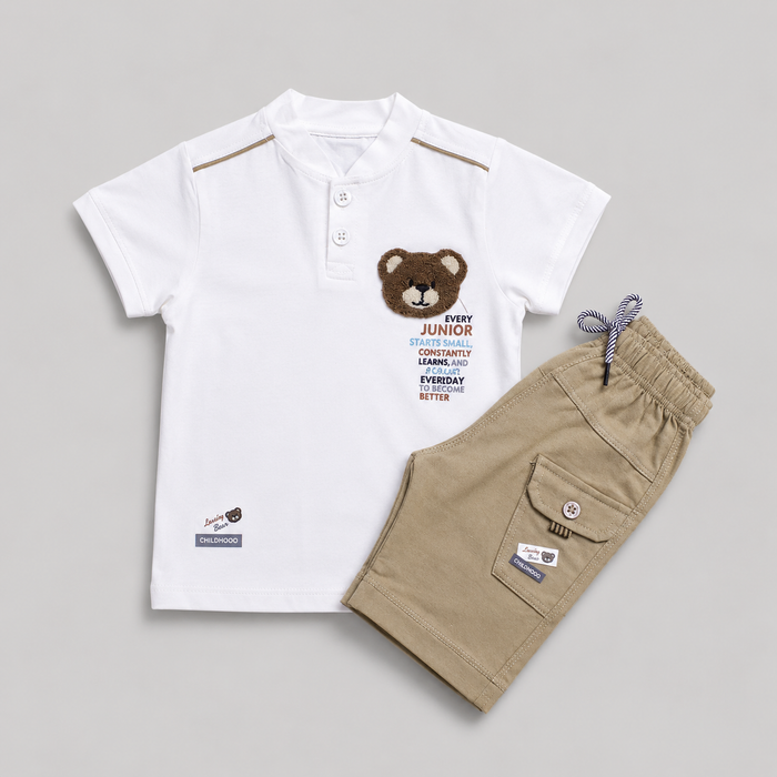 Junior Bear Boys Casual Co-Ord Set