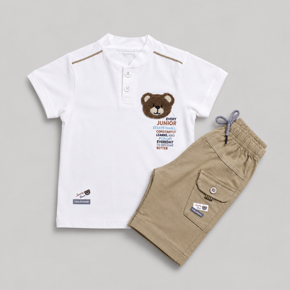 Junior Bear Boys Casual Co-Ord Set