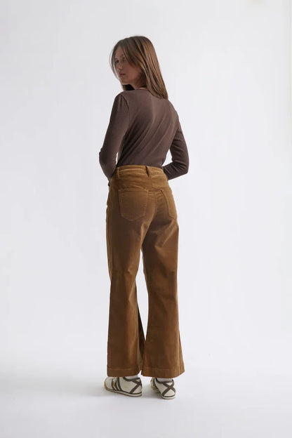 Kireina - Freya Velvet Jean - Toffee - KWN260037