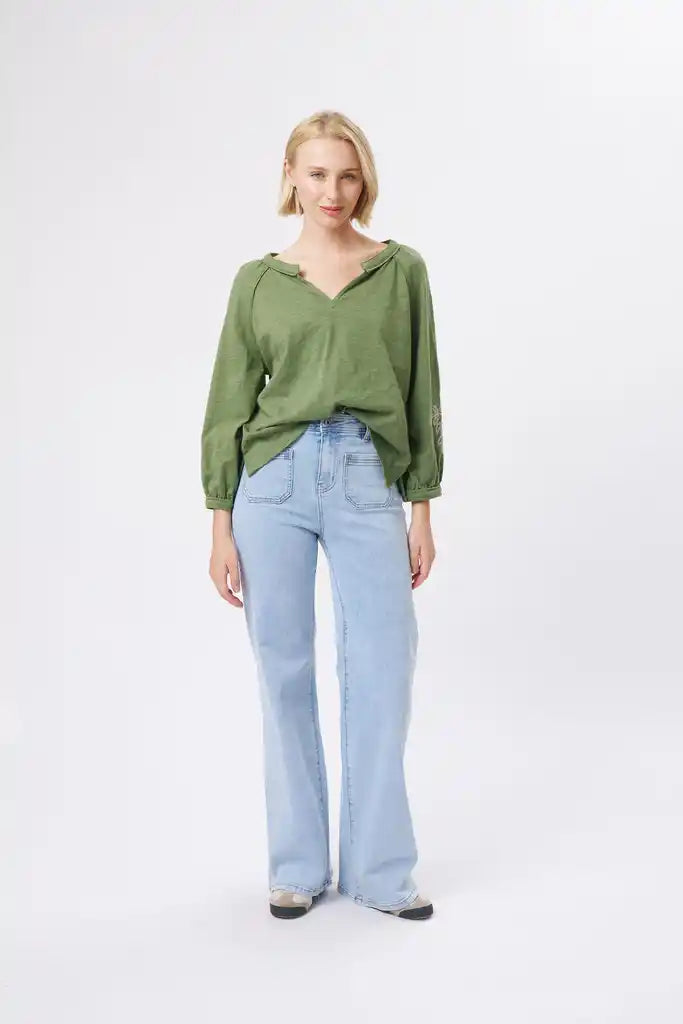Kireina - Kimberly Top | Moss Green