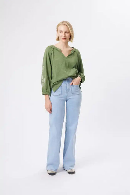 Kireina - Kimberly Top | Moss Green