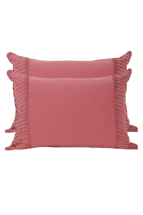 Lazy Bones - Rosette Pillowcase Set of 2 | Cedar