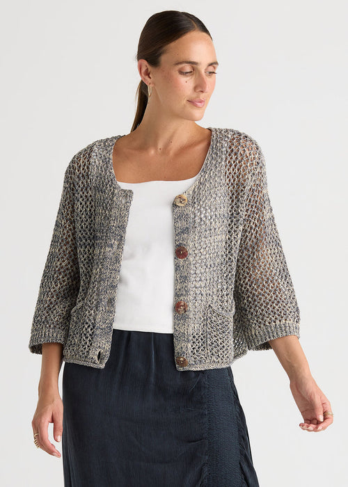 Ld + Co - Colour Mix Cardigan