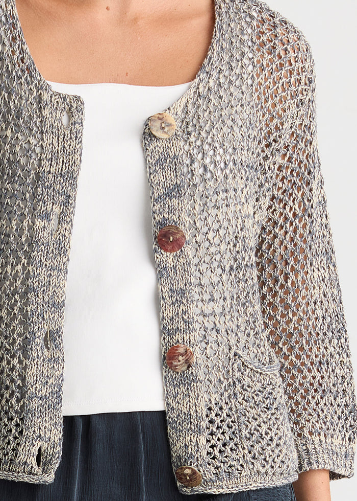 Ld + Co - Colour Mix Cardigan