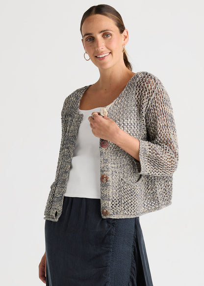 Ld + Co - Colour Mix Cardigan