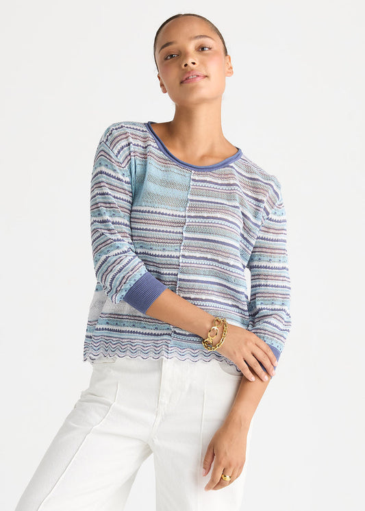 Ld + Co - Mixed Lace Top