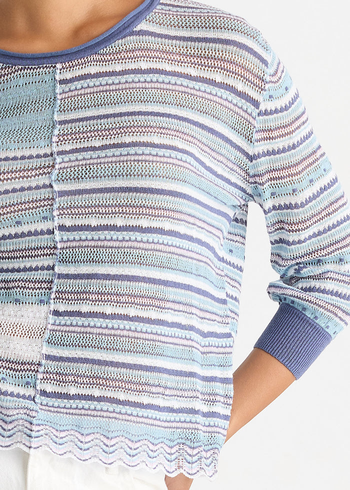 Ld + Co - Mixed Lace Top