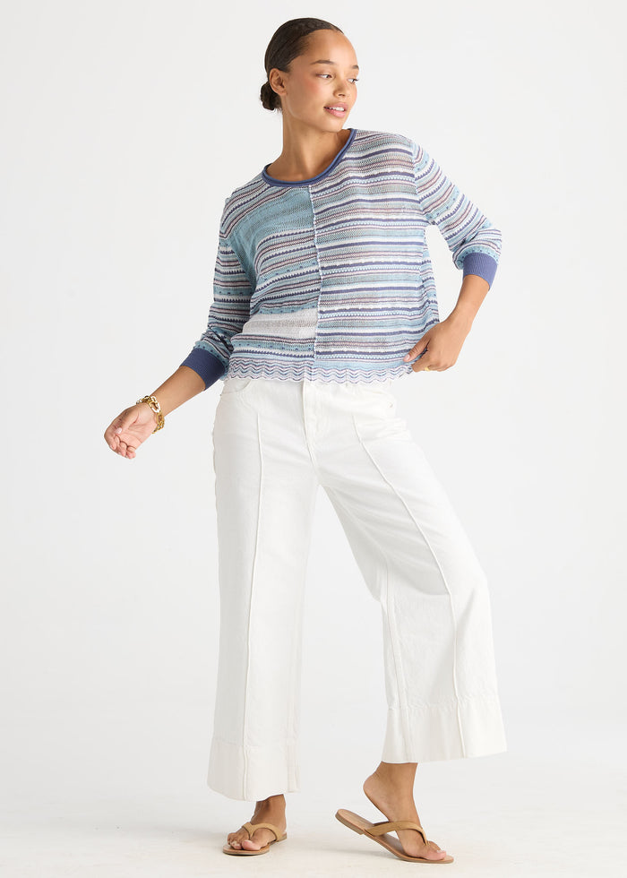 Ld + Co - Mixed Lace Top