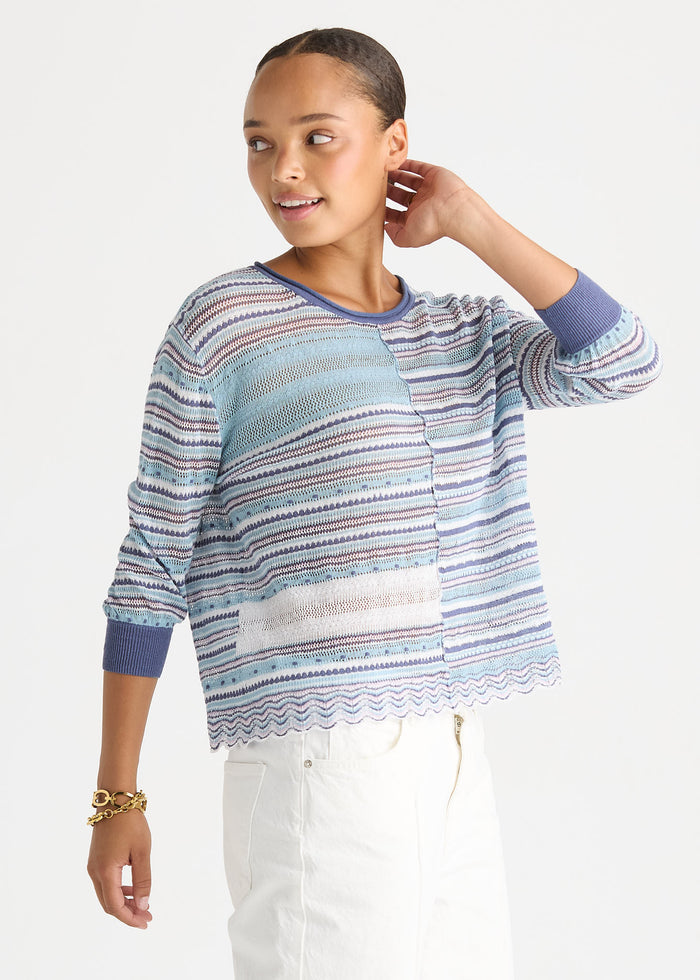 Ld + Co - Mixed Lace Top