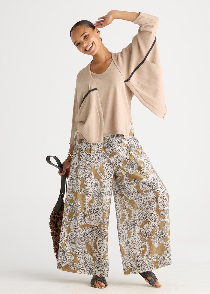 Ld + Co - Offset Cardigan - Natural