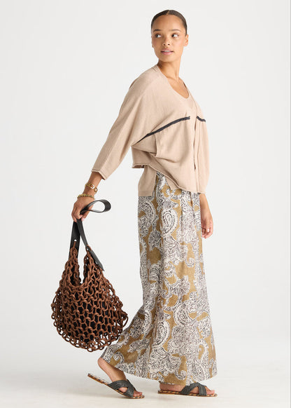 Ld + Co - Offset Cardigan - Natural