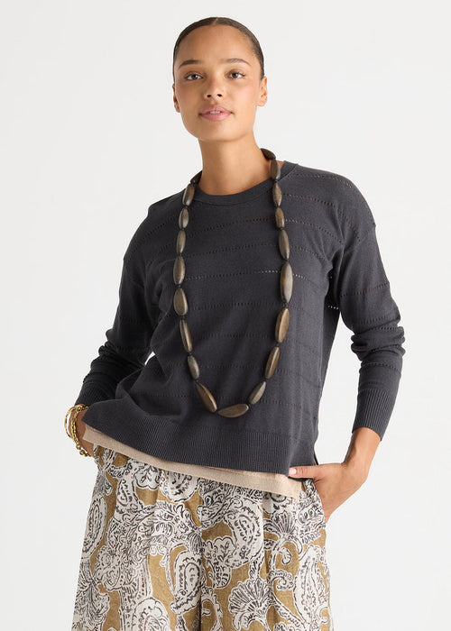 Ld + Co - Textured Linen Jumper