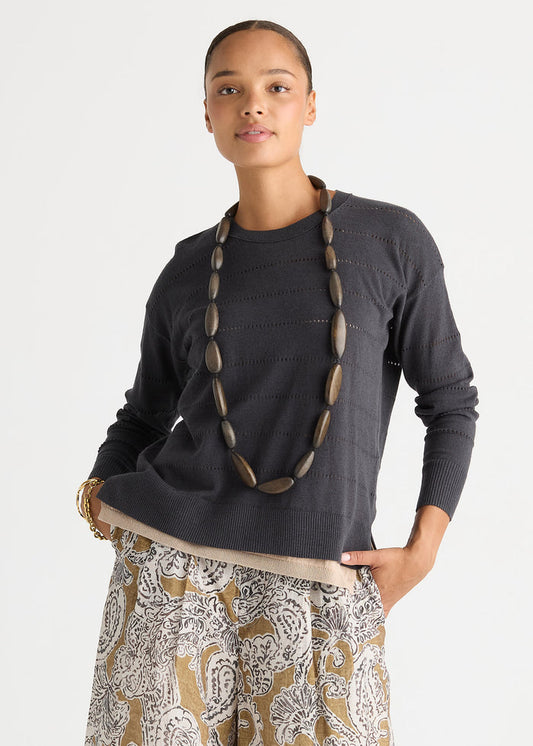 Ld + Co - Textured Linen Jumper