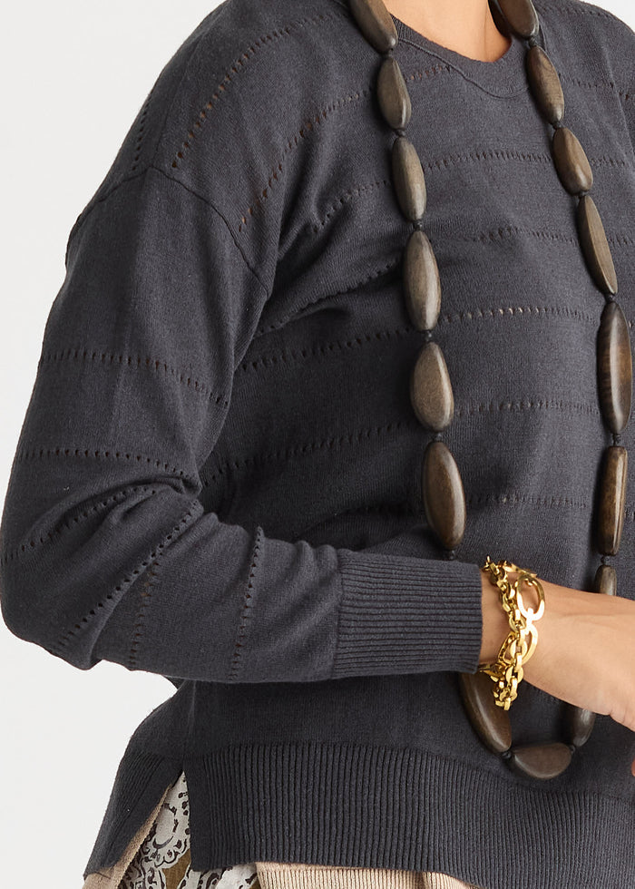 Ld + Co - Textured Linen Jumper