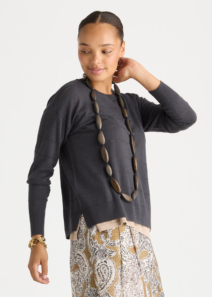 Ld + Co - Textured Linen Jumper