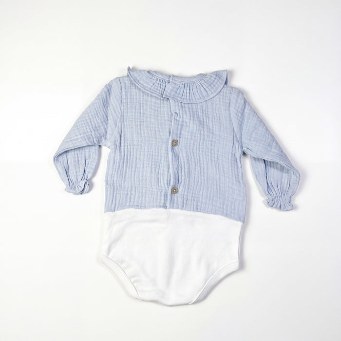 Light Blue Body Long Sleeve with Collar