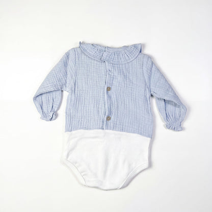 Light Blue Body Long Sleeve with Collar
