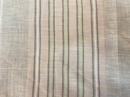 Linen Jacquard - Sandy Green Stripe