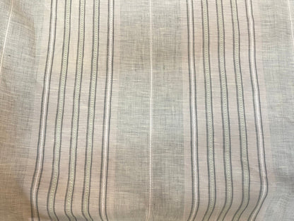 Linen Jacquard - Sandy Green Stripe