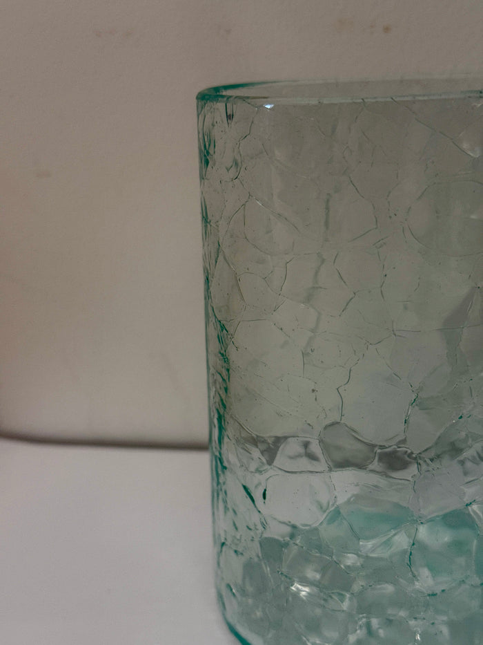 M+H - Crackle Glass Tumbler
