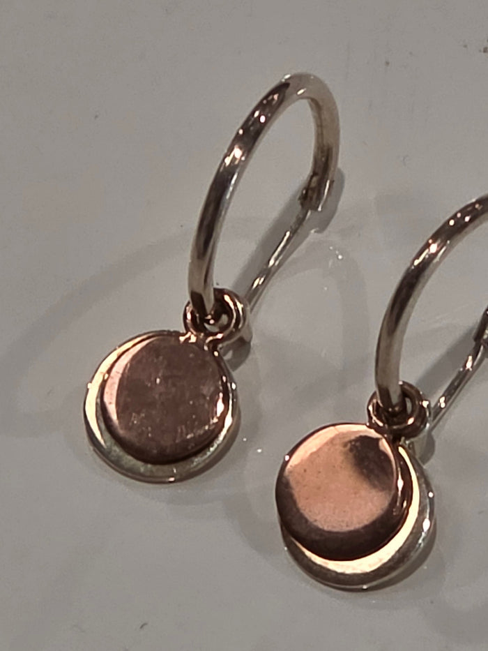 M&H - Hoop Silver & Rose Gold Discs