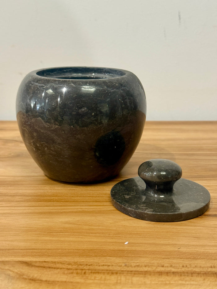 M&H - Marble Canister - Charcoal