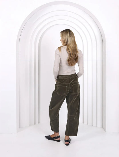 Monaco - Leo Barel Jeans - Forest Moss - PDN87MJ