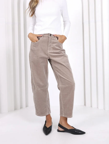 Monaco - Toni Barrel Jeans - Latte - PDN89MJ