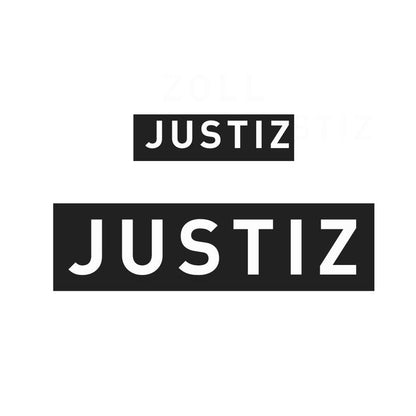 Justiz Patch für Hundeweste zur Kennzeichnung im Einsatz mit Diensthunden und Behörden