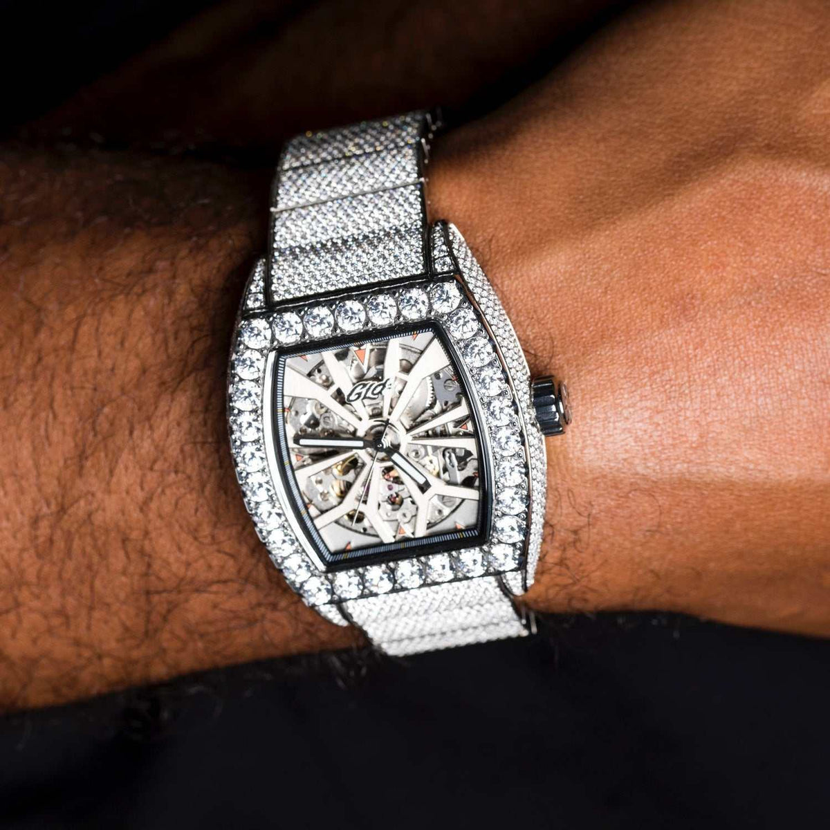 40MM Perennial Era® Skeleton Watch- Fully Iced