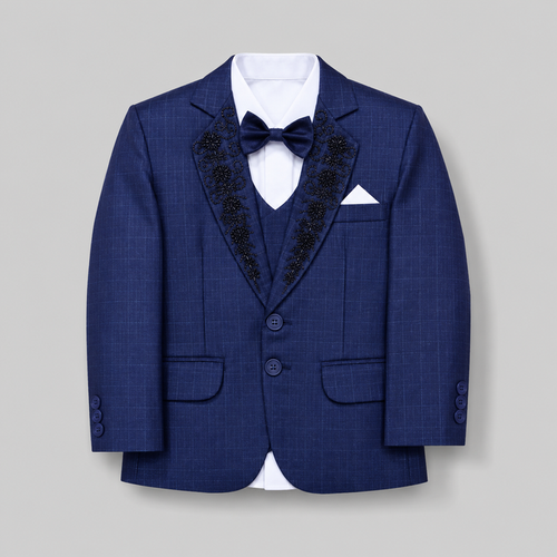 Royal Embroidered Boys Formal Five-Piece Suit GE7777