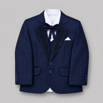 Royal Embroidered Boys Formal Five-Piece Suit GE7777