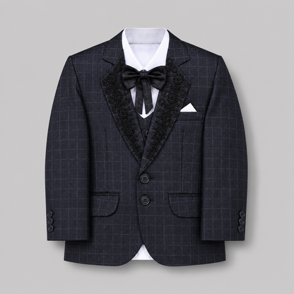 Royal Embroidered Boys Formal Five-Piece Suit GE7777