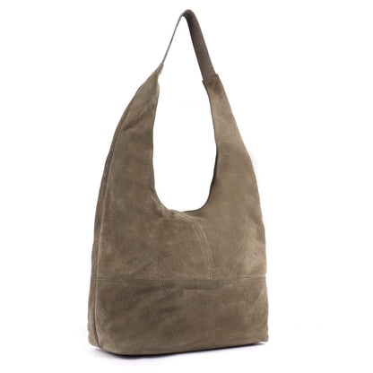 Rugged Hide - Petal Large Suede Tote Bag
