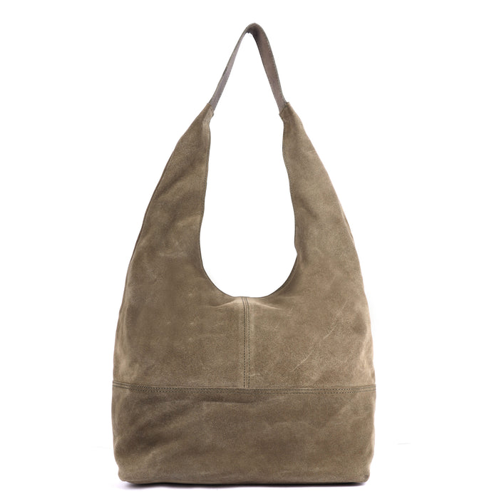 Rugged Hide - Petal Large Suede Tote Bag