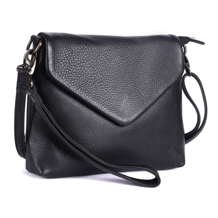 Rugged Hide - Winmalee Envelope Bag | Black
