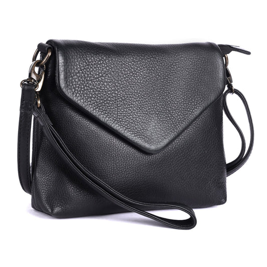 Rugged Hide - Winmalee Envelope Bag | Black