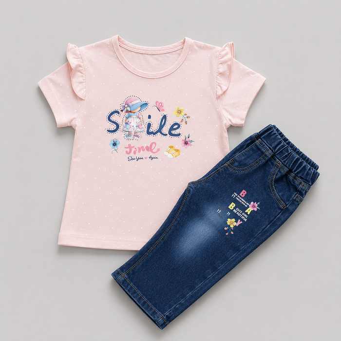 Smile Time Girls Casual Set