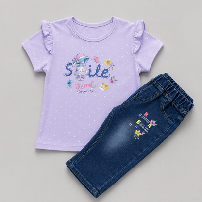 Smile Time Girls Casual Set