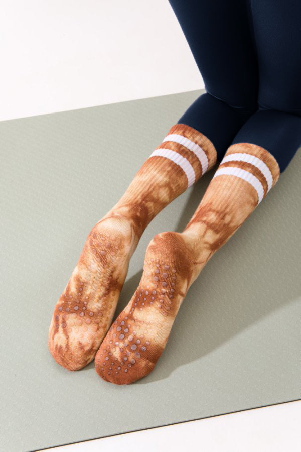 Soar Varsity Tie-Dye Non Slip Grip Socks (2-Pairs)
