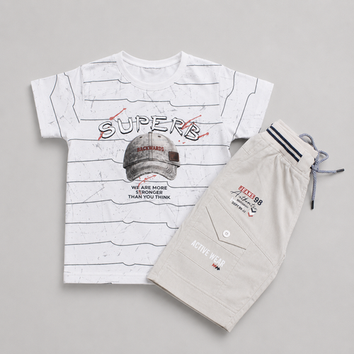 Superb Active Wear Boys Summer Set
