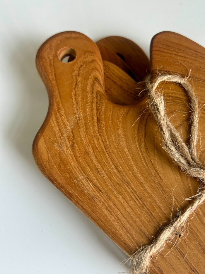 Teak Mini Serving Boards - Set Of 4