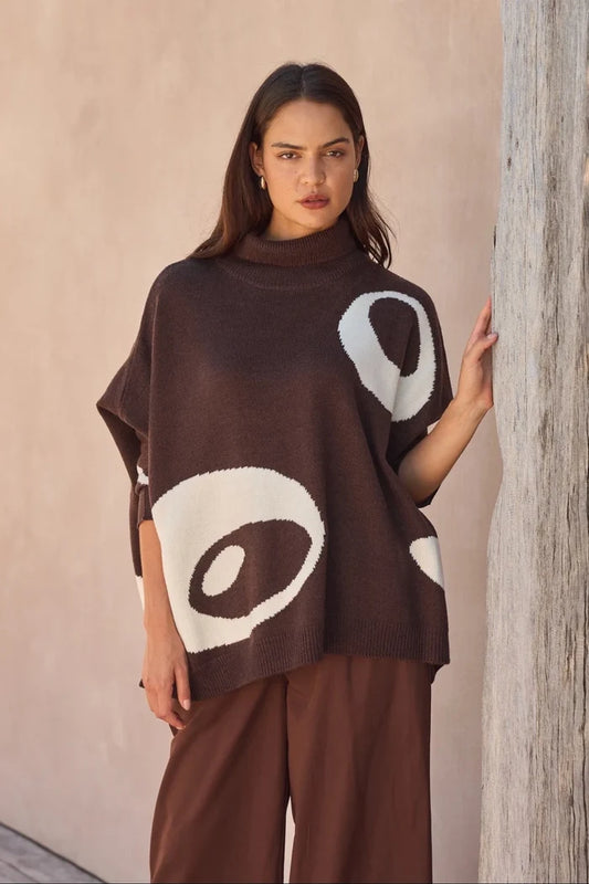 Tirelli - Retro Circle Print Top